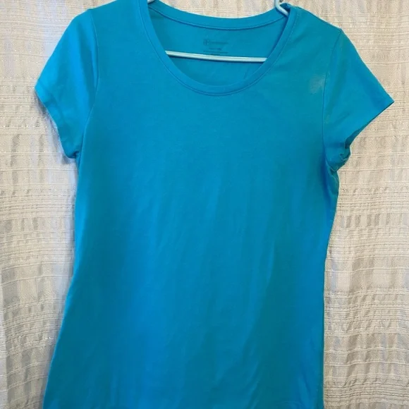 NO BOUNDARIES Large Light Blue Short Sleeve Top - Picture 1 of 2